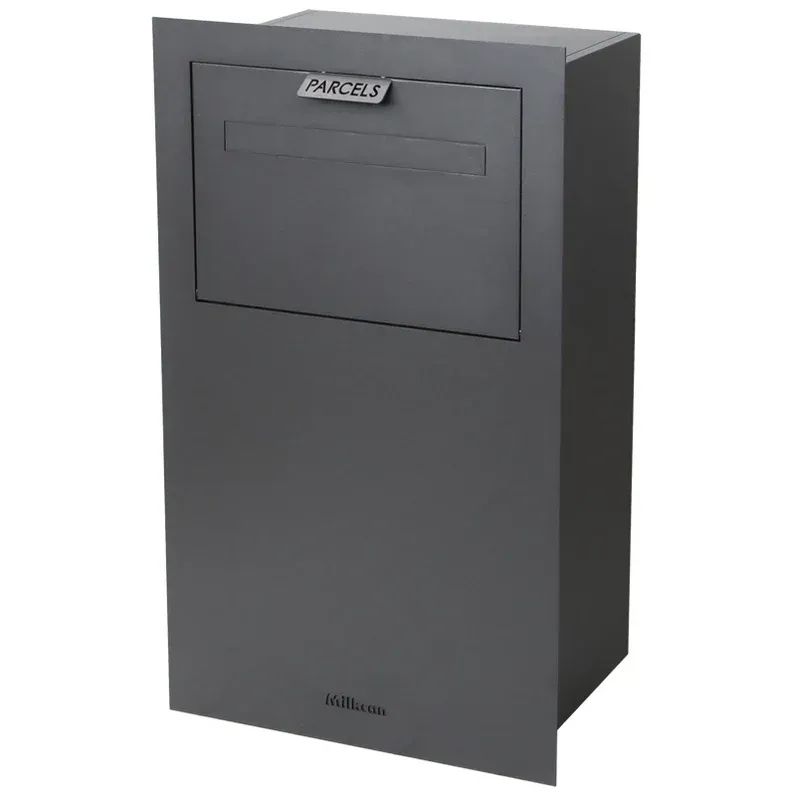 Zurich Parcel Fence/Brick Letterbox - Charcoal — Quality Fences 4 U in Gympie, QLD