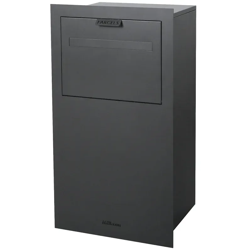 Zurich Large Parcel Fence/Brick Letterbox - Charcoal — Quality Fences 4 U in Gympie, QLD