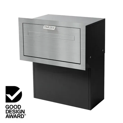 Geneva Large Parcel Fence / Brick Letterbox - Stainless Steel — Quality Fences 4 U in Gympie, QLD