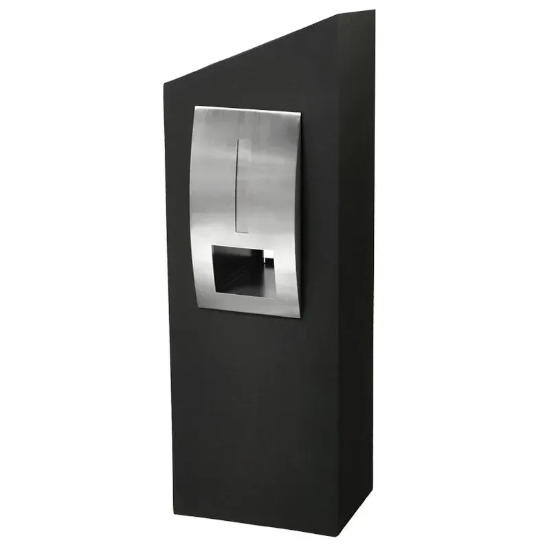 Monaco Pillar Letterbox - Black — Quality Fences 4 U in Gympie, QLD