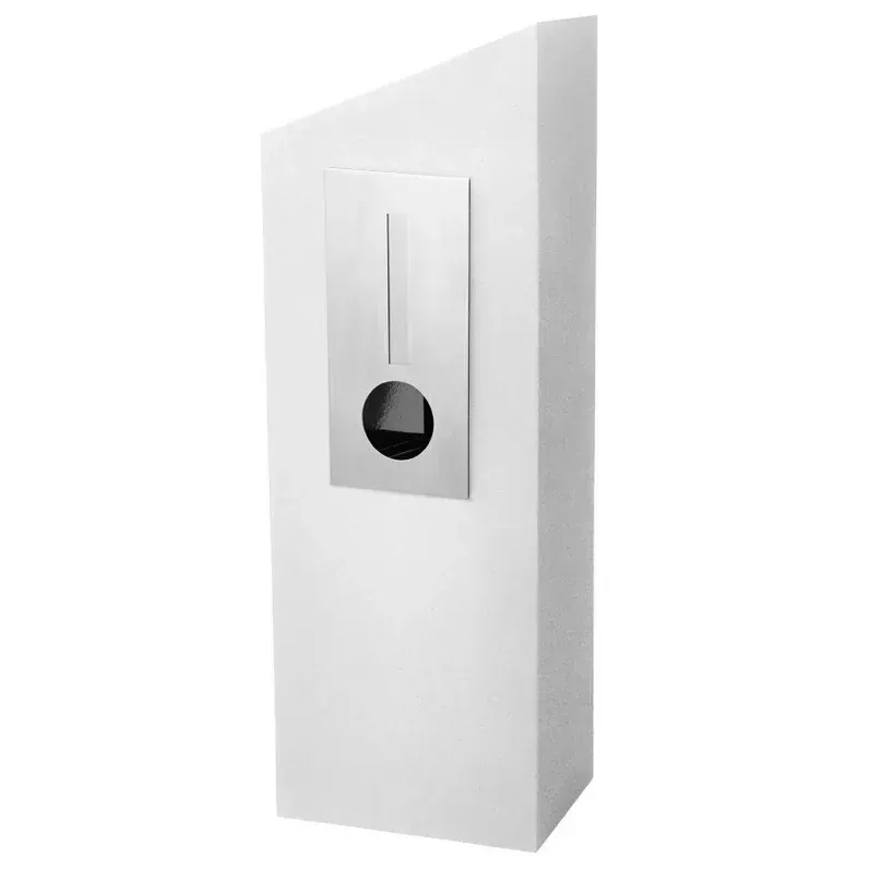 Barcelona Pillar Letterbox - White — Quality Fences 4 U in Gympie, QLD