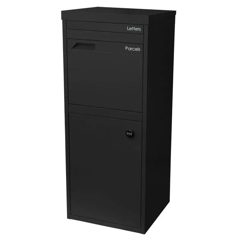 Parcel Pal 2 Pillar Letterbox - Black — Quality Fences 4 U in Gympie, QLD
