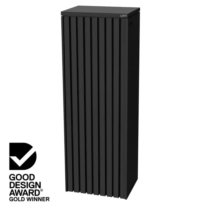 Noosa Parcel Pillar Letterbox - Black — Quality Fences 4 U in Gympie, QLD