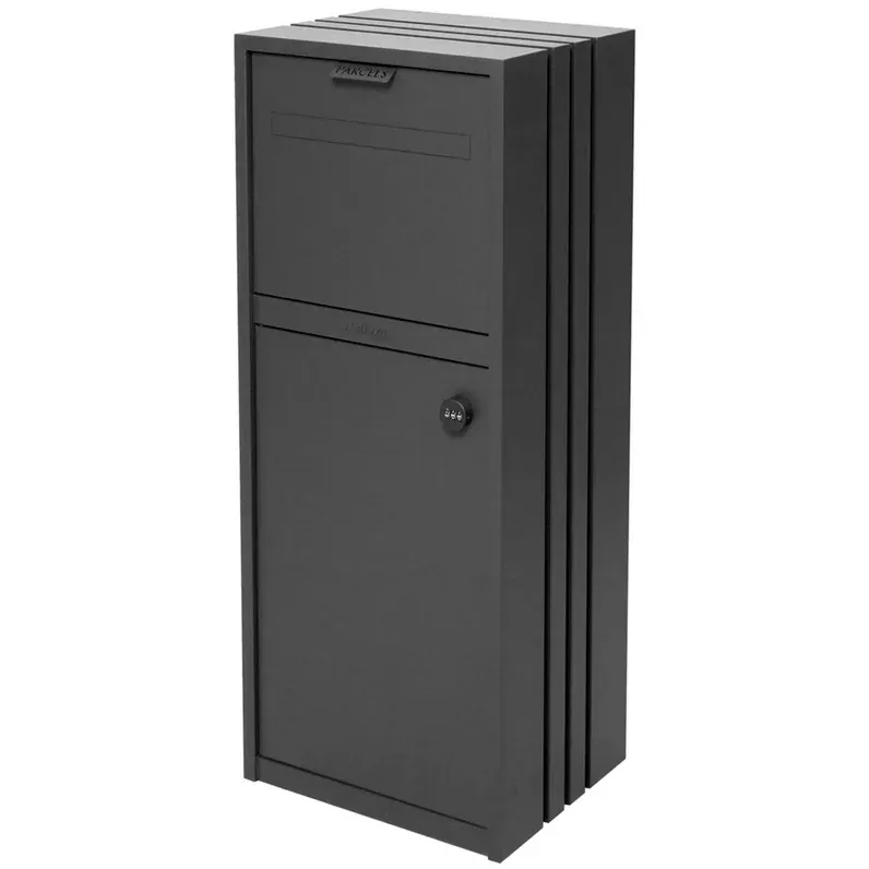 Bondi Parcel Pillar Letterbox - Charcoal — Quality Fences 4 U in Gympie, QLD