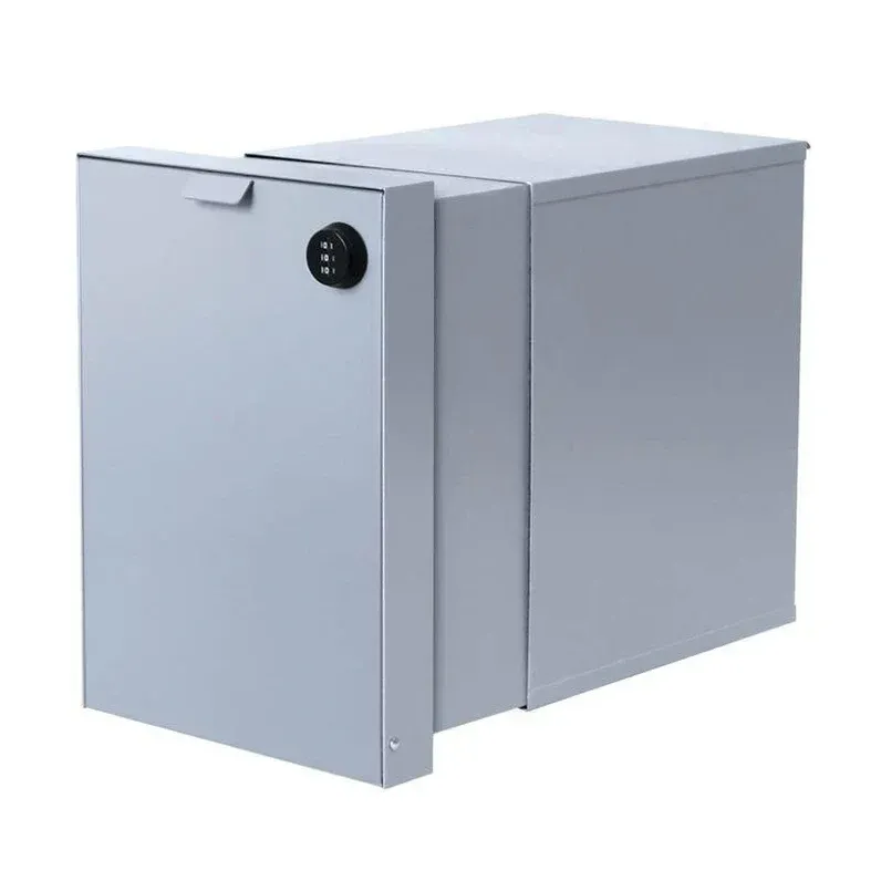 Siena Parcel Brick Letterbox - Silver — Quality Fences 4 U in Gympie, QLD