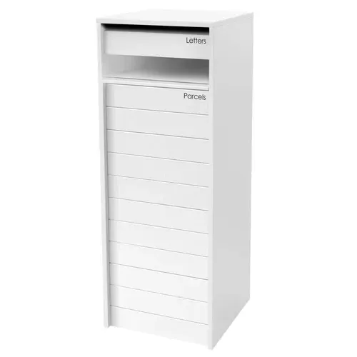 Hamilton Parcel Pillar Letterbox - White — Quality Fences 4 U in Gympie, QLD