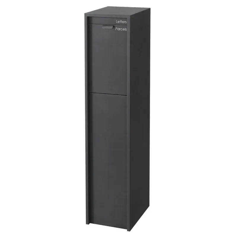 Austin Parcel Pillar Letterbox - Charcoal — Quality Fences 4 U in Gympie, QLD