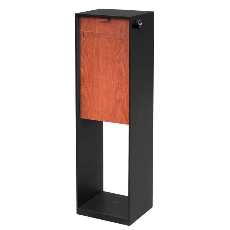 Vienna Parcel Pillar Letterbox - Merbau — Quality Fences 4 U in Gympie, QLD