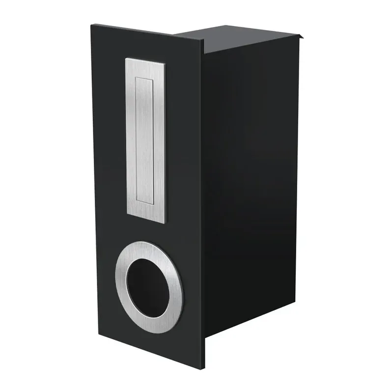 Oxford Fence/Brick Letterbox - Black — Quality Fences 4 U in Gympie, QLD