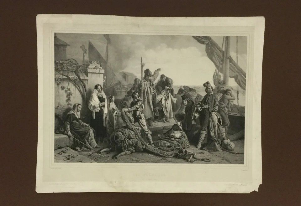 stampa antica originale del '700