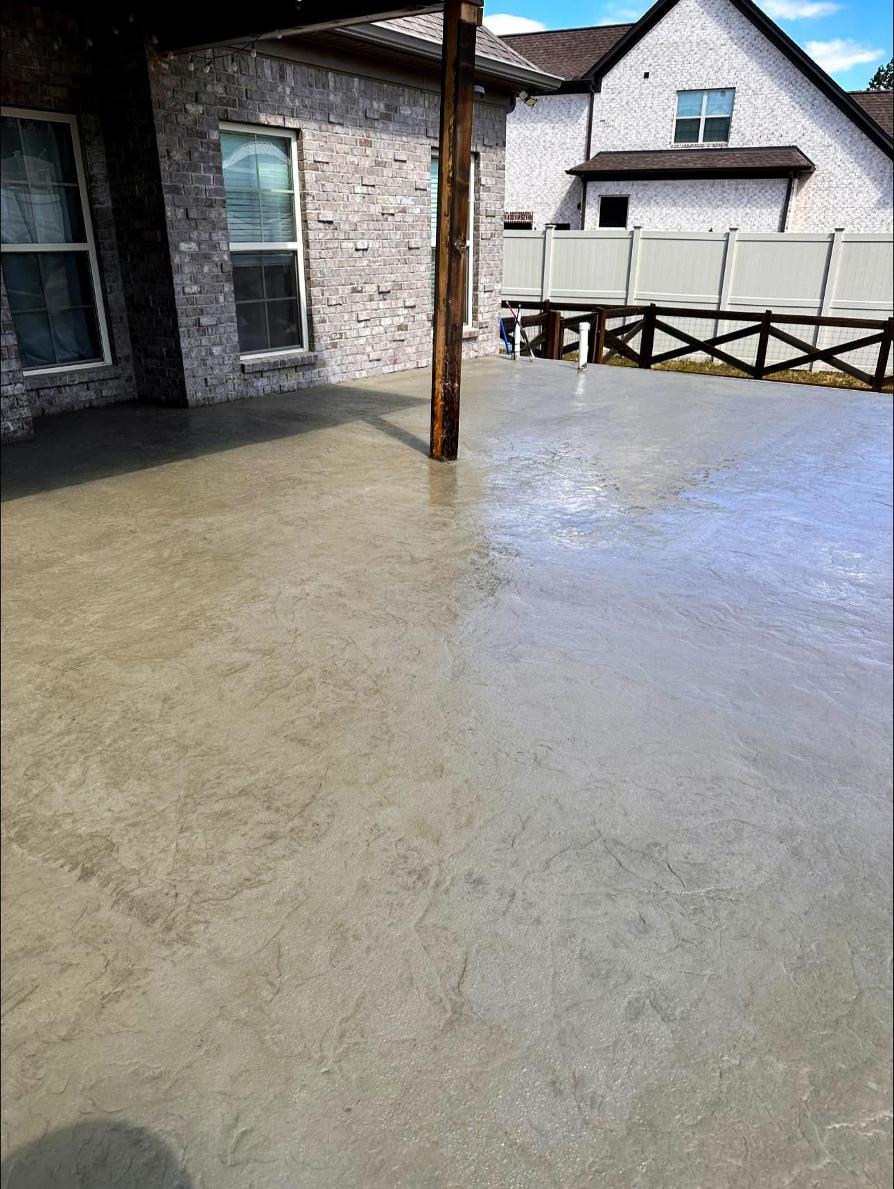 custom concrete stain and sealer