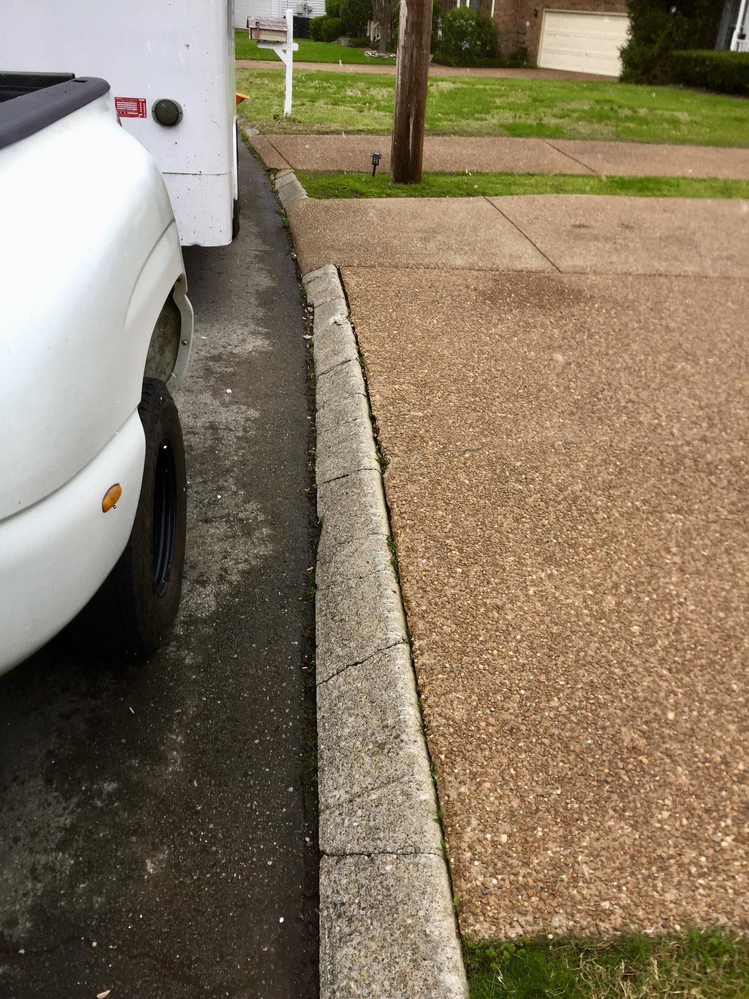 custom concrete driveway middle tn