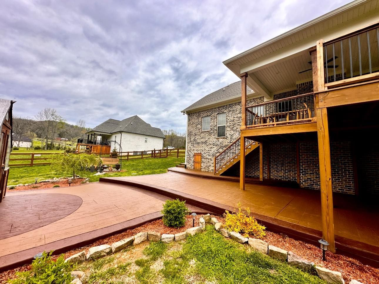 custom concrete patio