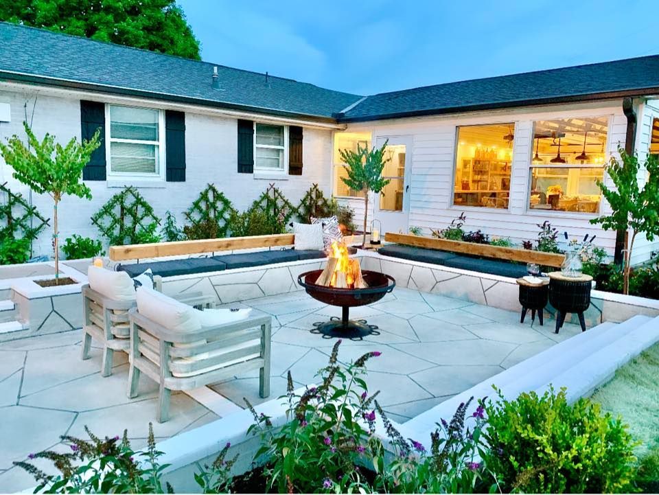 custom concrete patio