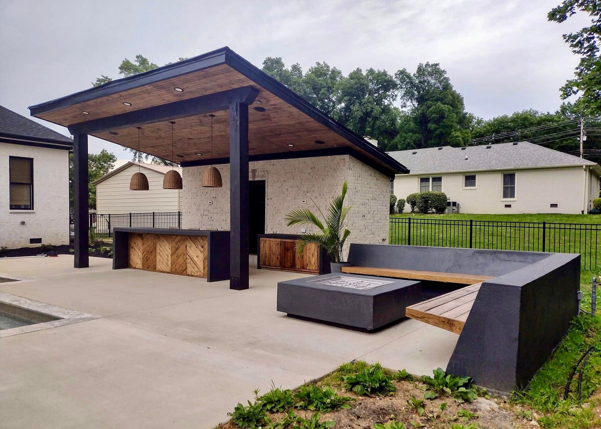 custom concrete patio