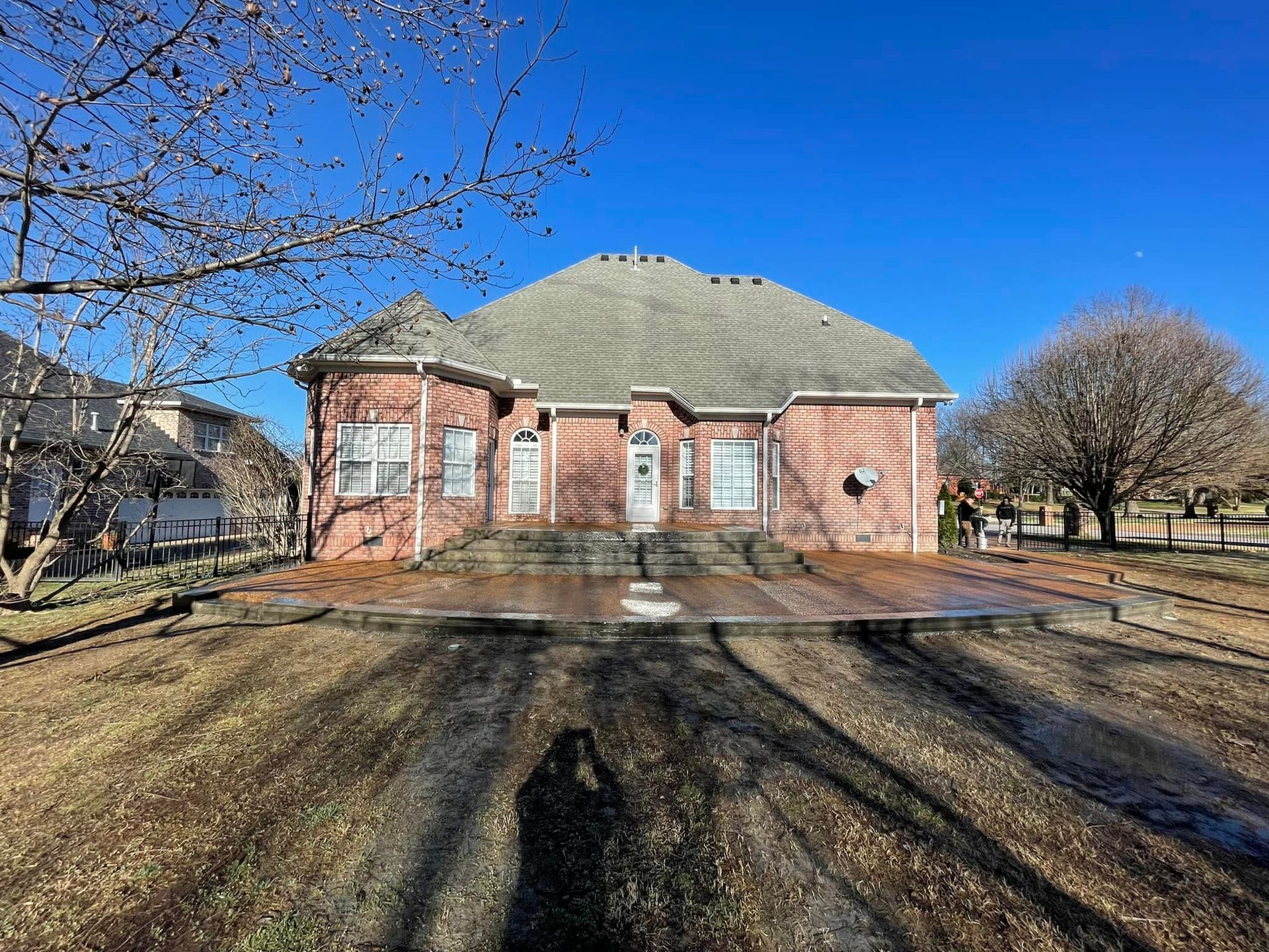 custom concrete patio