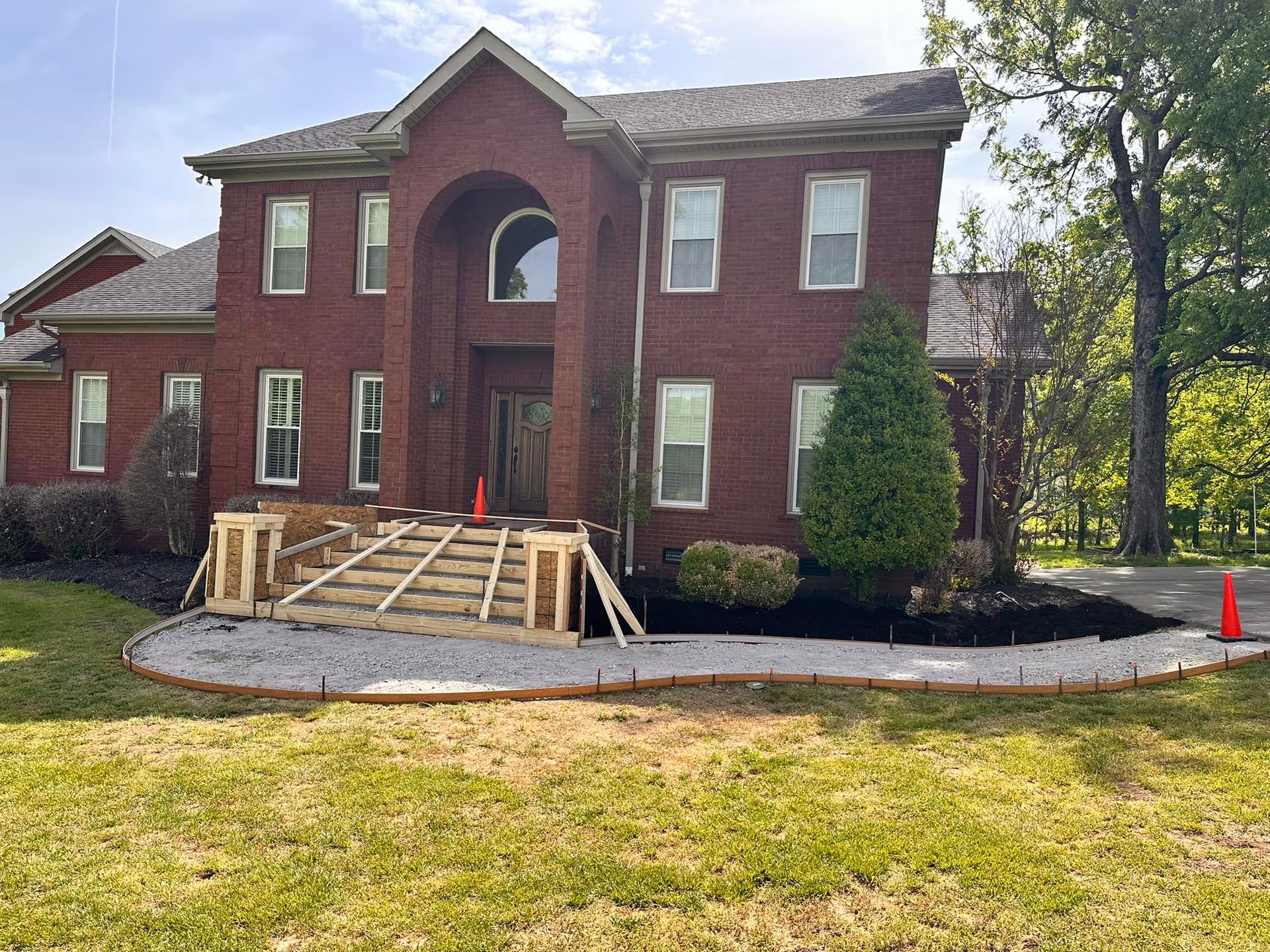 custom concrete porch nashville tn