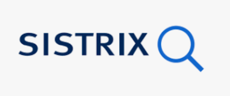 Ein Logo für Sistrix Q mit einer Lupe.