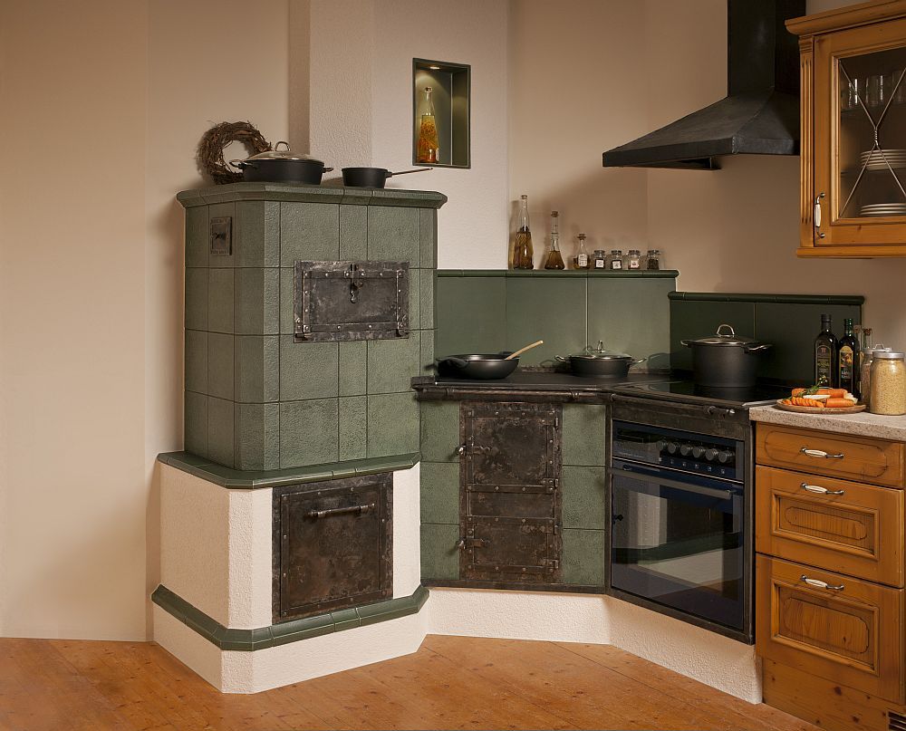 klassischer Kachelherd