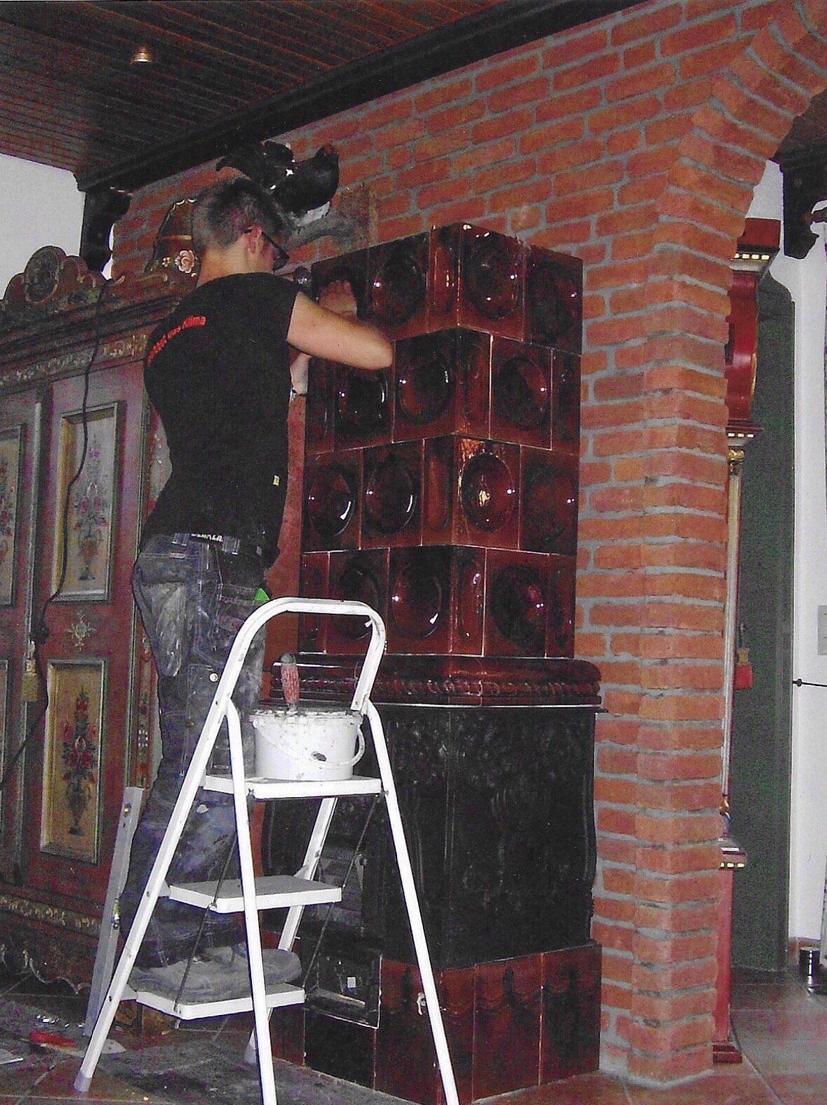 Rekonstruktion eines Kachelofens
