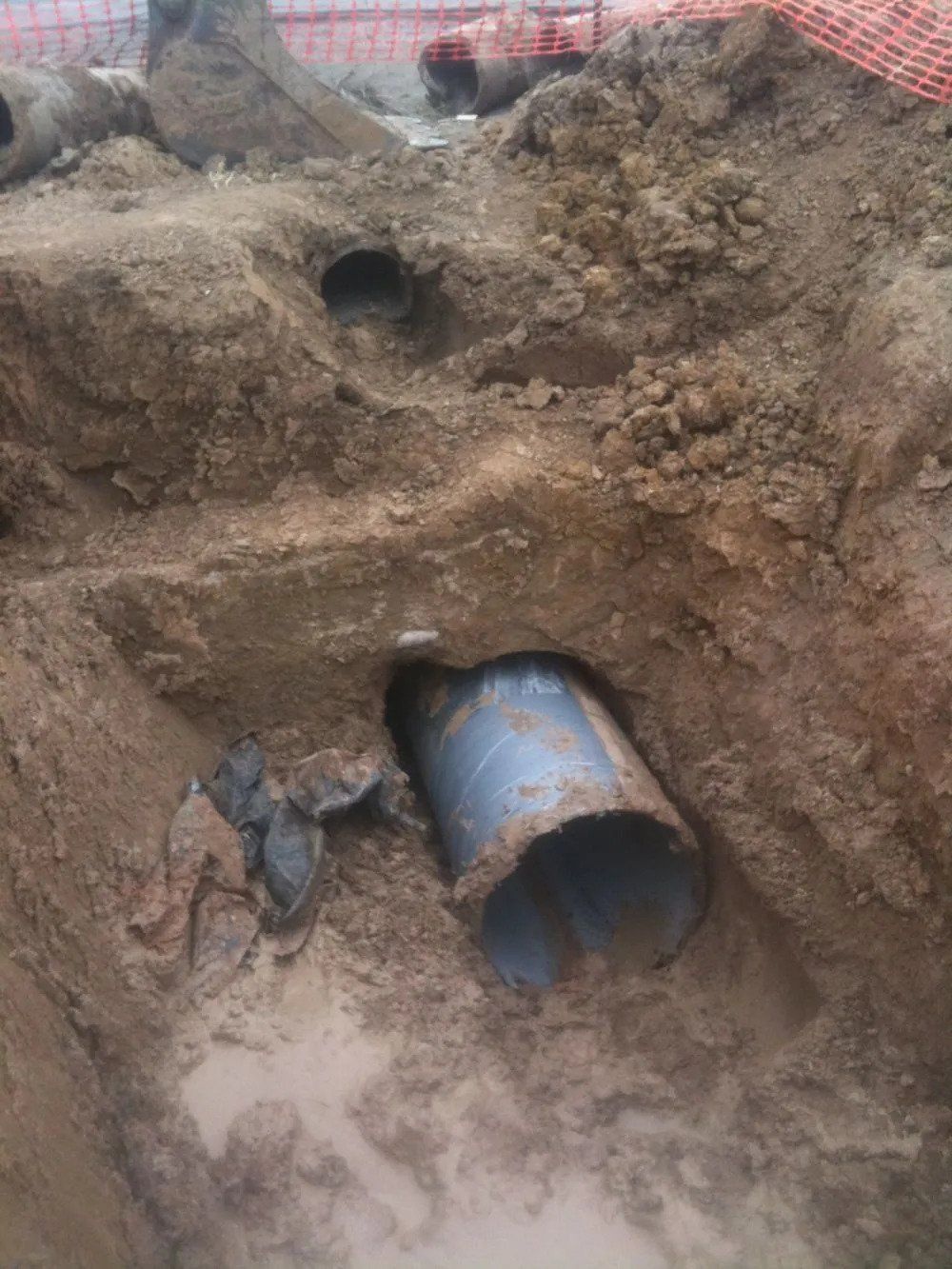 Under ground pipe removing