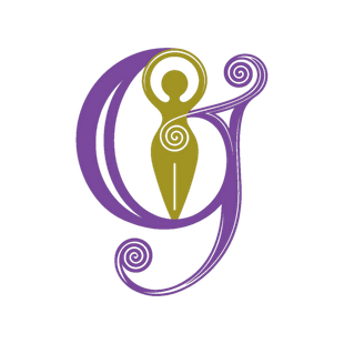 The word goddess is written in yellow on a white background