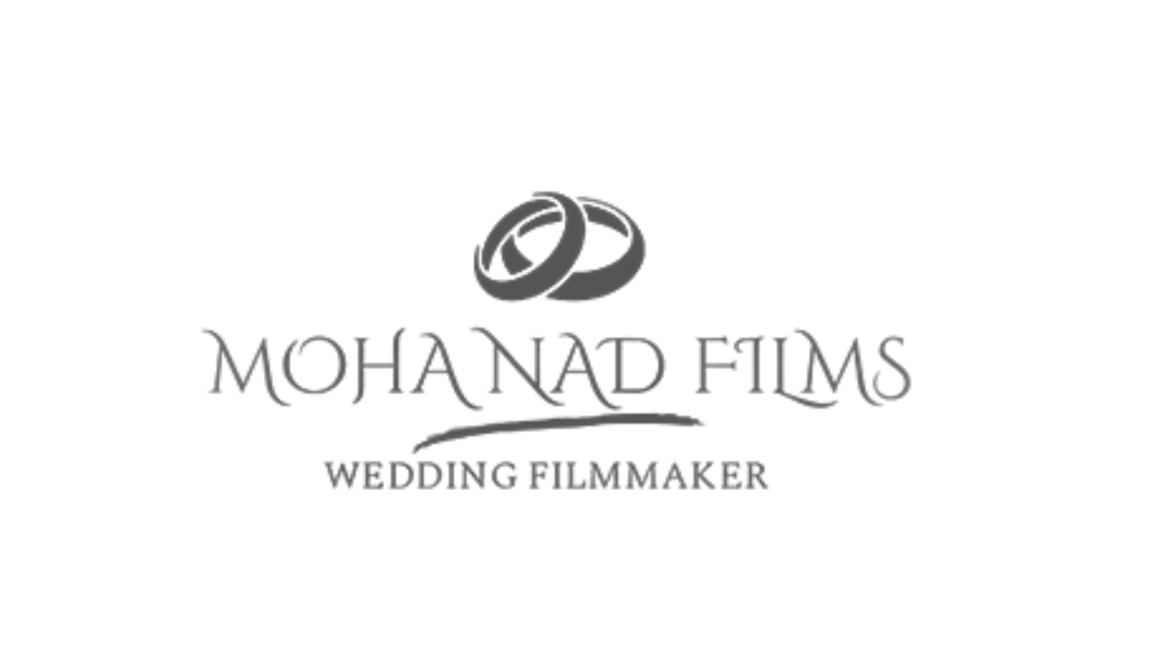 A black and white logo for a wedding filmmaker.