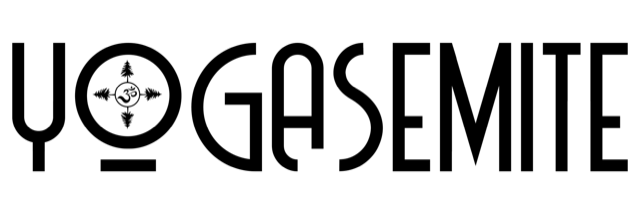 A black and white logo for a company called yogasemite.