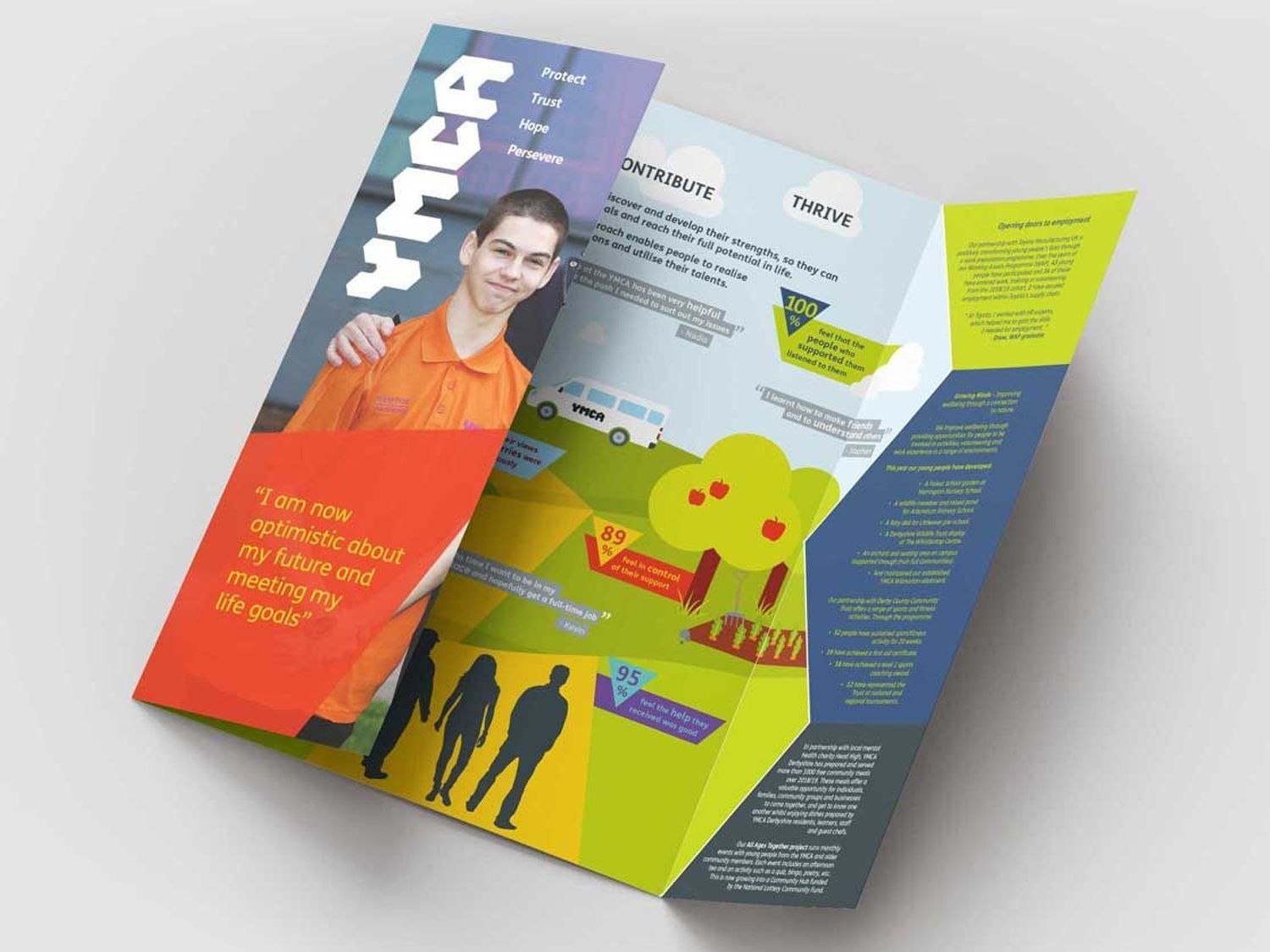 A brochure for Barratt Steel is open to a page with a picture of diagrams on it.