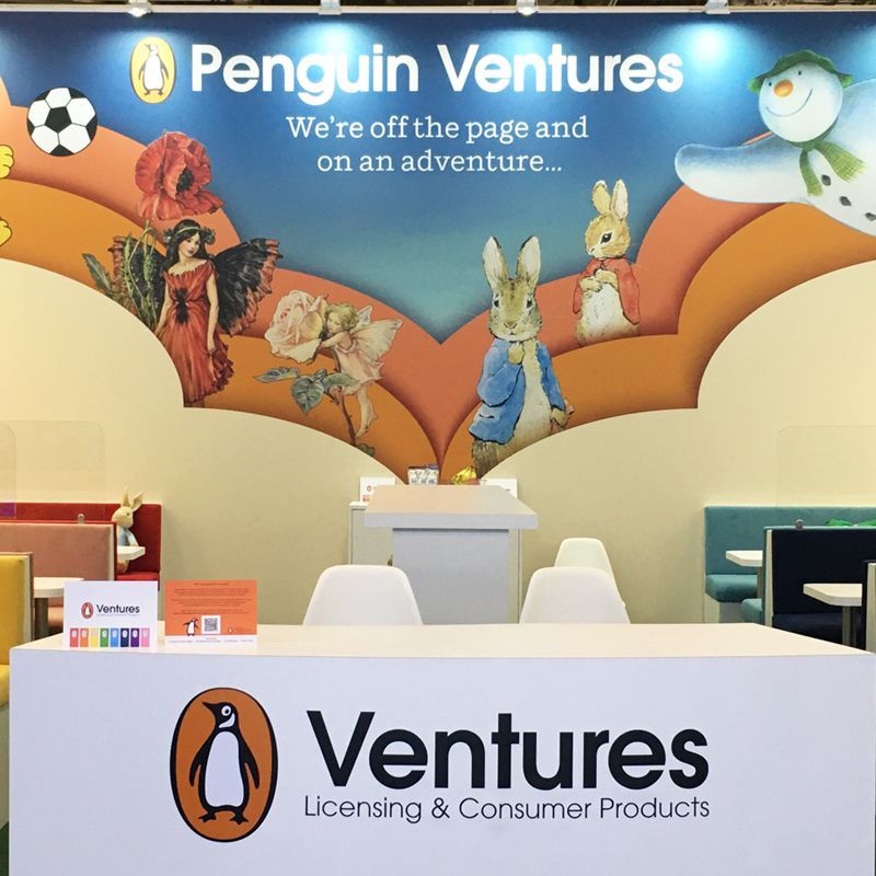 a sign for penguin ventures licensing and consumer products