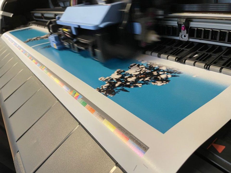 Stampa professionale di un poster