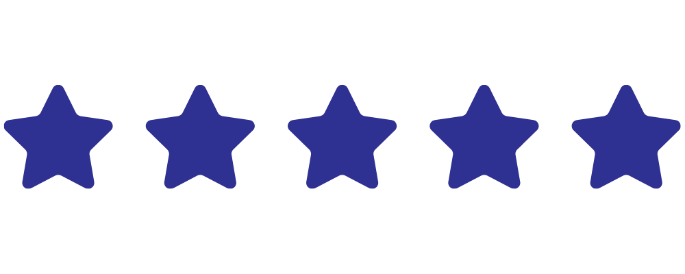 five stars review icon
