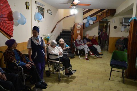 Salon de eventos de la residencia para adultos mayores Virgen de Guadalupe