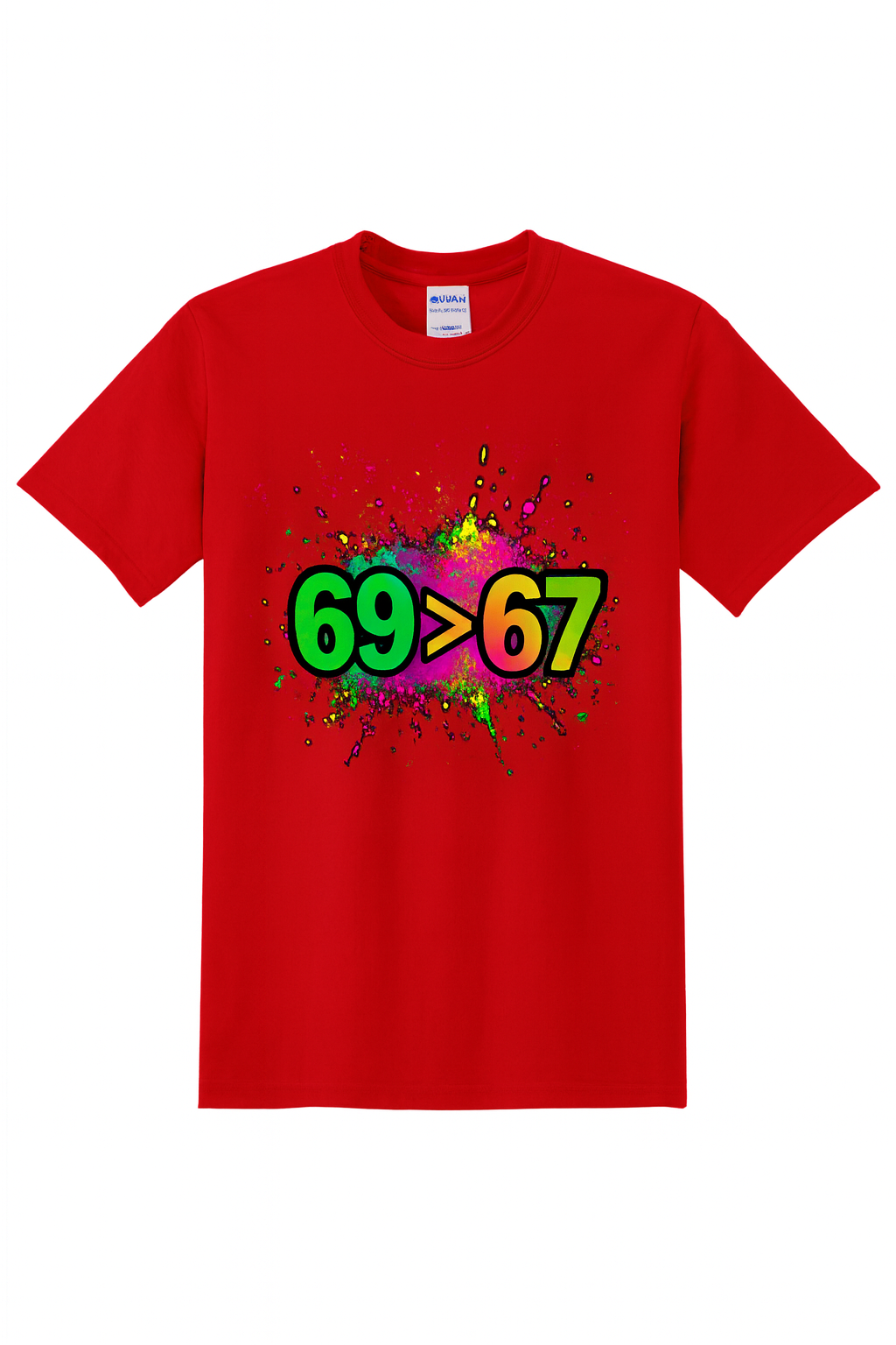 69> 67 neon with border