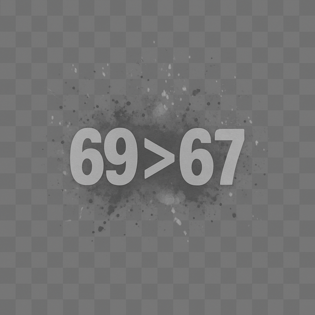 Grayscale 69> 6 7