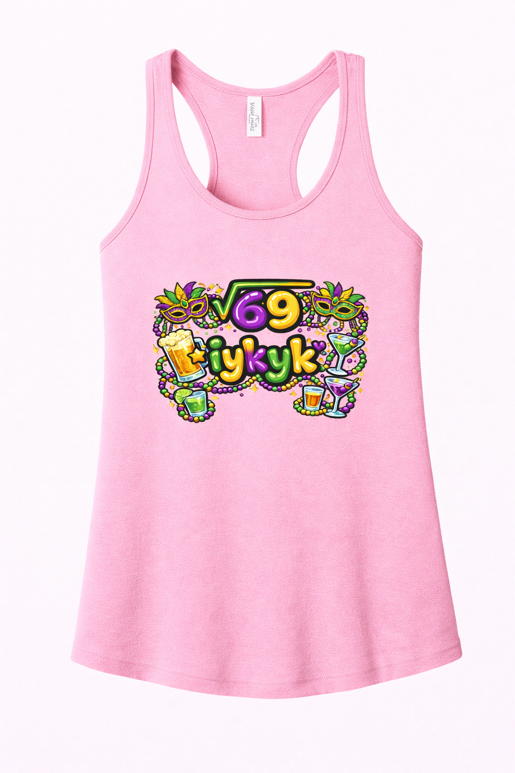 Mardi Gras iykyk women's tank