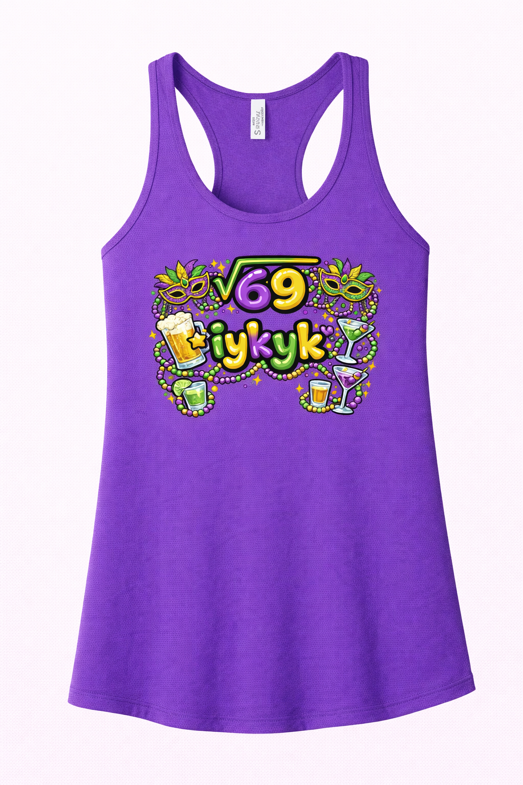 Mardi Gras iykyk women's tank