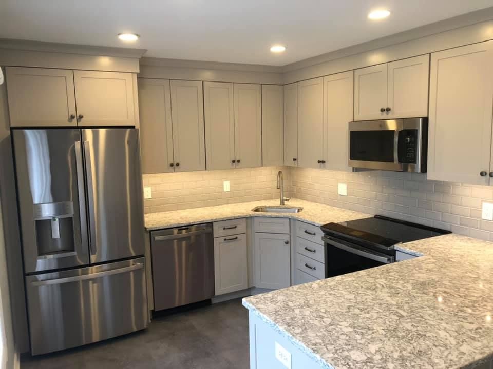 Kitchen With A Large Refrigerator – Quakertown, PA – Dave Neilson Remodeling