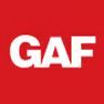 GAF logo on a red square.