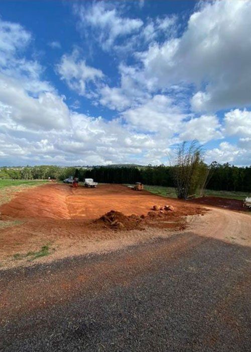 Excavated Field— Blue Gum Earthworks in Wongabel, QLD