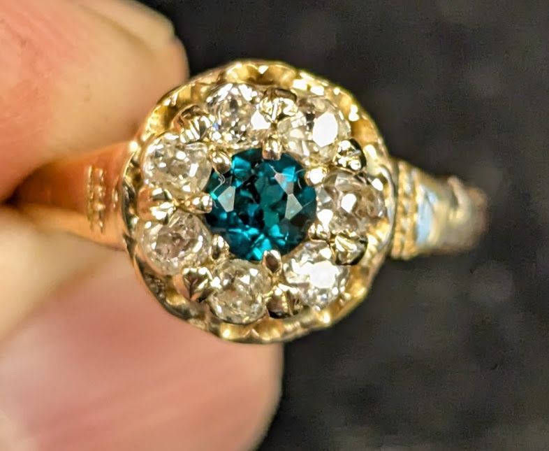 Ring after prongs repaired