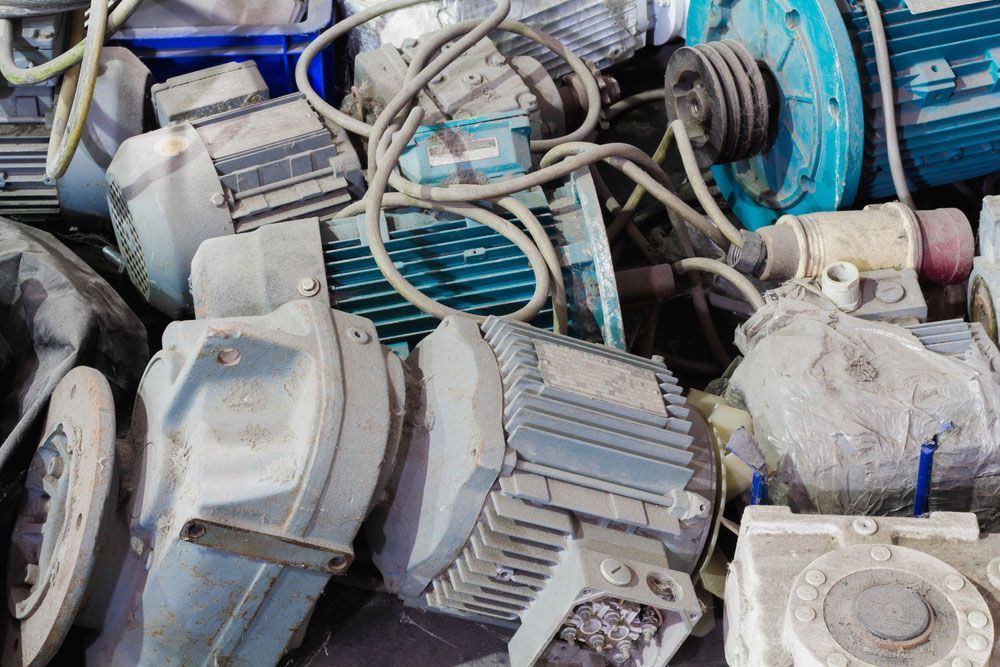 Collection of discarded automotive parts for recycling and repurposing — Professional Scrap Metal Recycling in Winnellie, NT