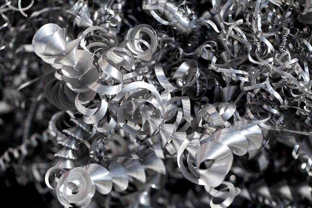 Metal shavings from recycling process, ready for reuse — Professional Scrap Metal Recycling in Palmerston, NT