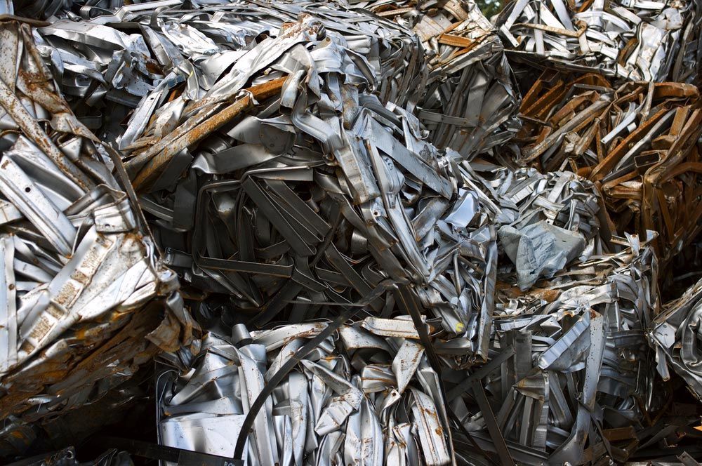 Recyclable scrap metal cubes for reprocessing on our website — Professional Scrap Metal Recycling in Darwin, NT