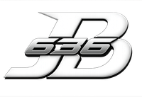Stylized black and silver “636” logo with large overlapping letters on a white background