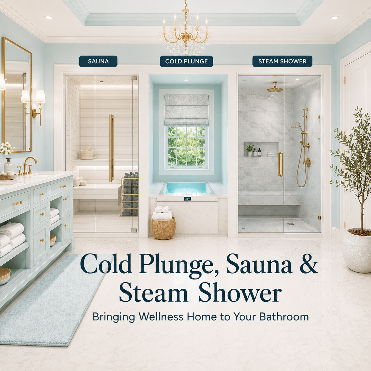 Cold Plunge, Sauna & Steam Shower for Bathrooms: A Wellness Remodel Guide | Just Bathrooms 636
