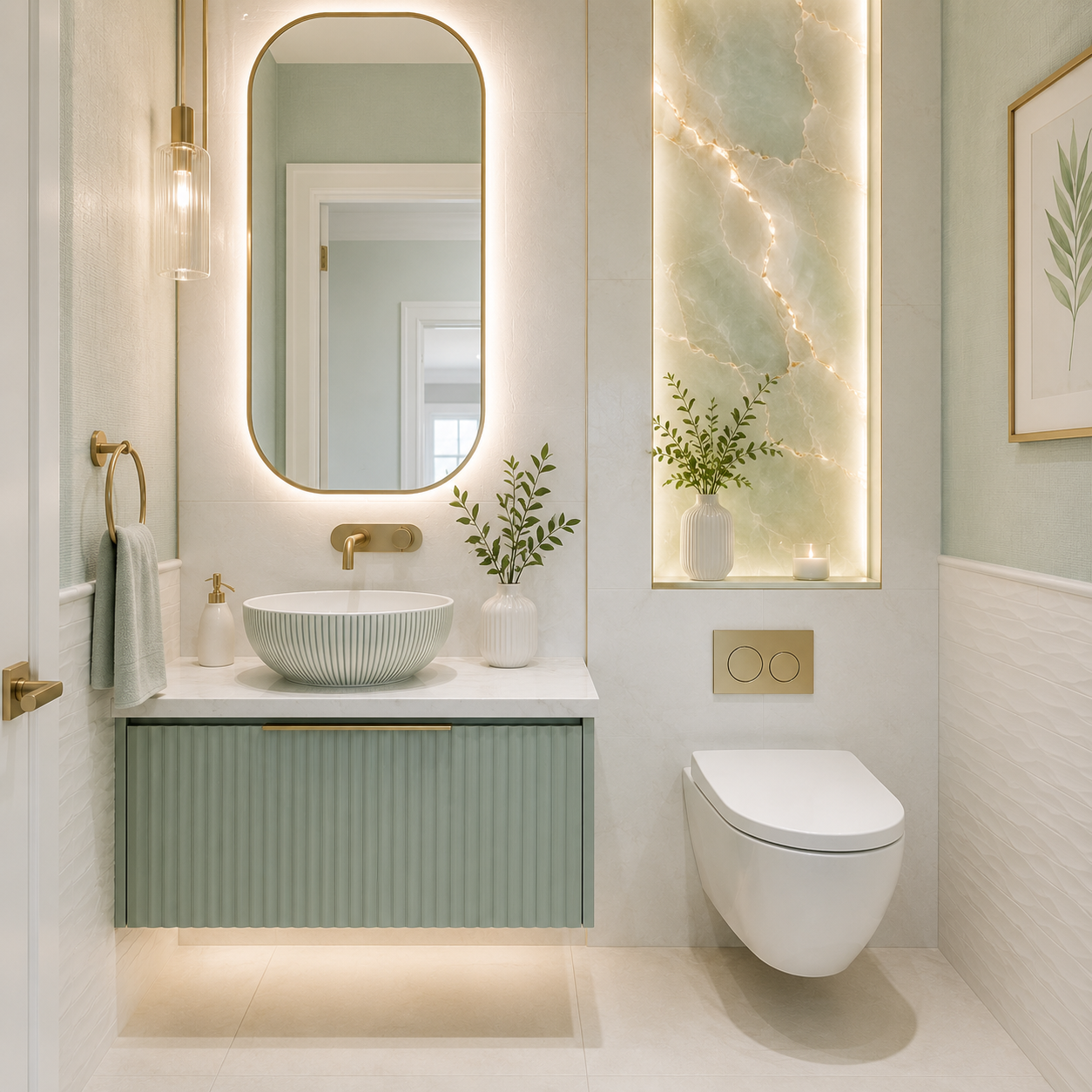 half bathroom upgrade in lake st louis mo