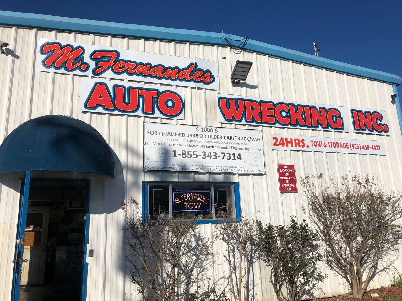 Outside The Shop — Pittsburg, CA — Fernandes Auto Wrecking & Towing Inc
