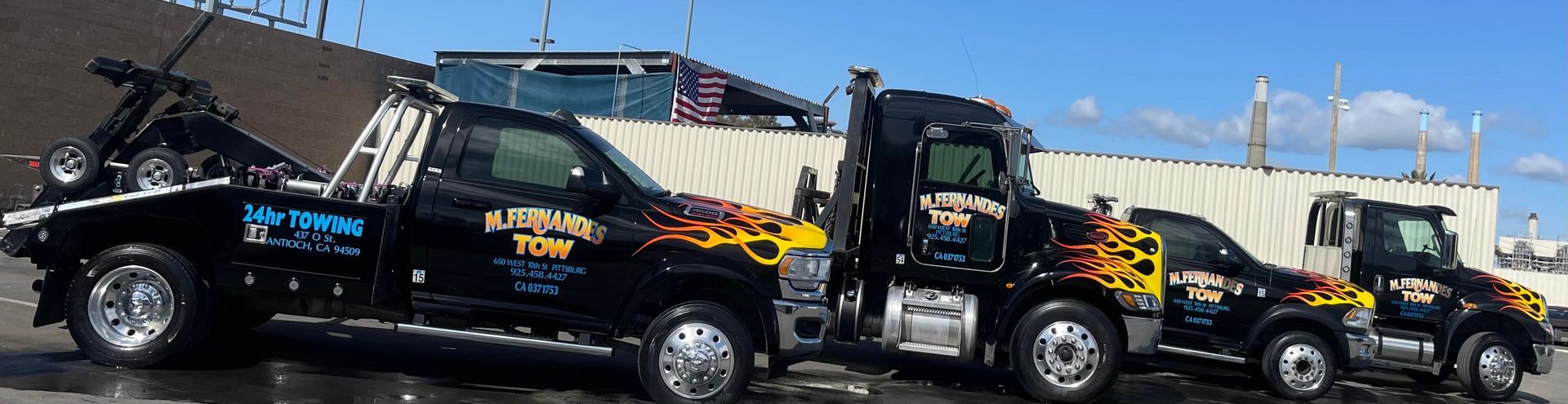 Outside The Shop — Pittsburg, CA — Fernandes Auto Wrecking & Towing Inc Outside The Shop — Pittsburg, CA — Fernandes Auto Wrecking & Towing Inc