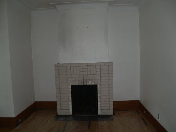 Décapage foyer de brique intérieur (Avant)
